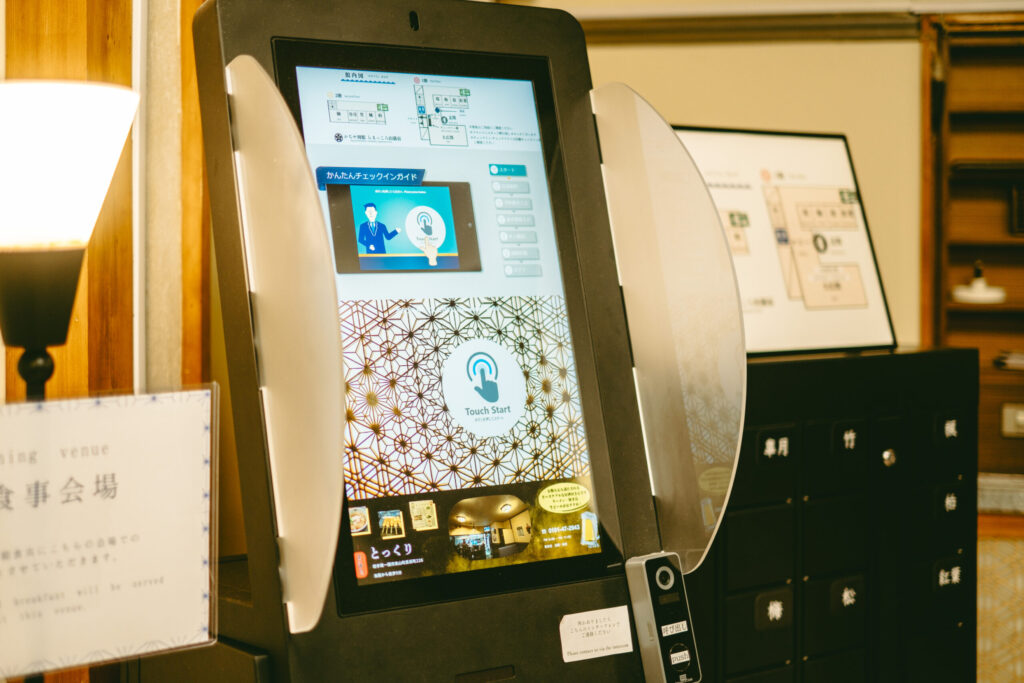 多言語チェックイン画面の利用イメージ