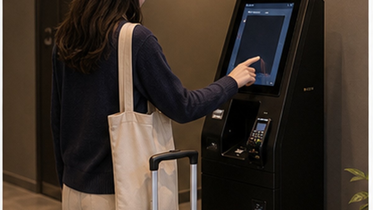 多言語チェックイン画面の利用イメージ